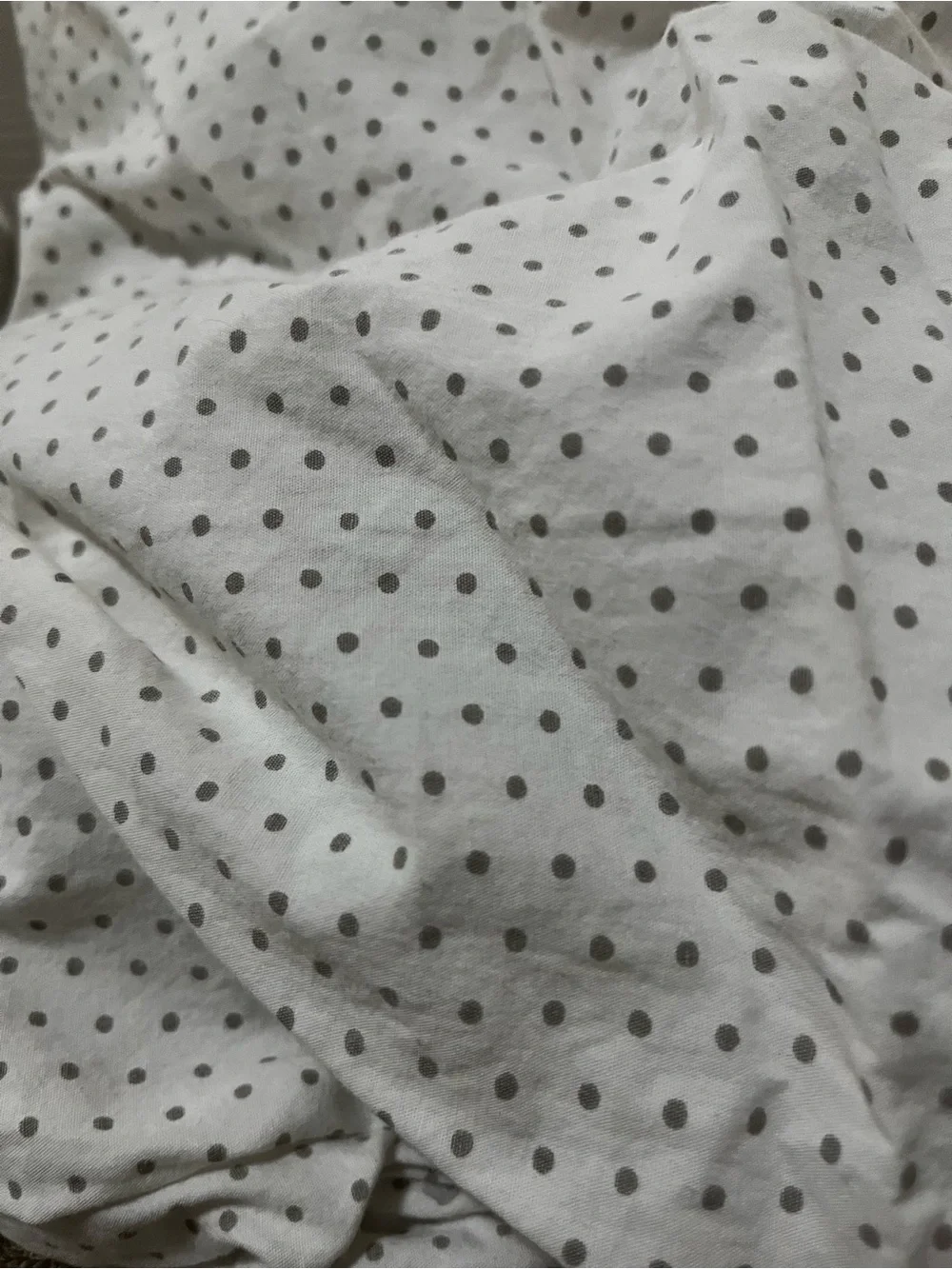 Set of 2 Pehr Organic Cotton Crib Sheets - checkered and polka dots